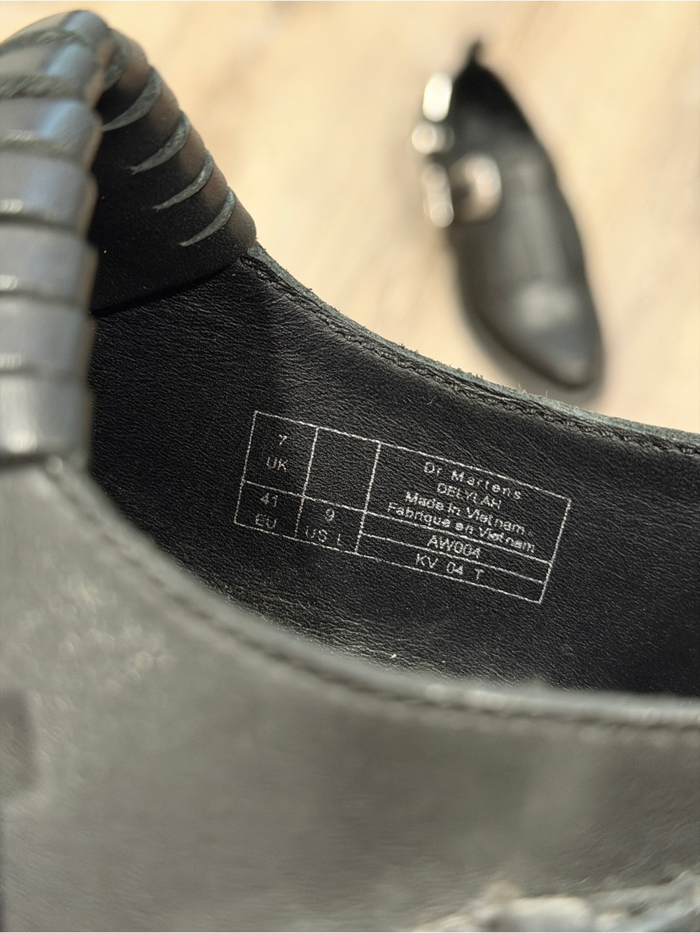 Dr. Martens Black Leather Delylah Monk Black Loafer - Picture 7 of 7